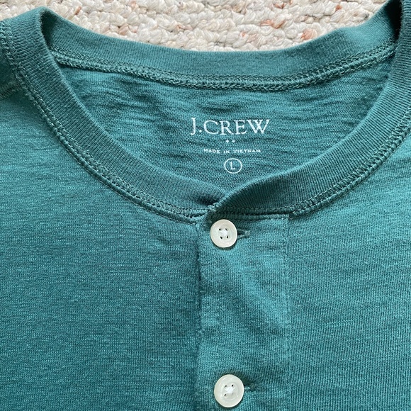 J. Crew Men's Long Sleeve Henley - Picture 3 of 3